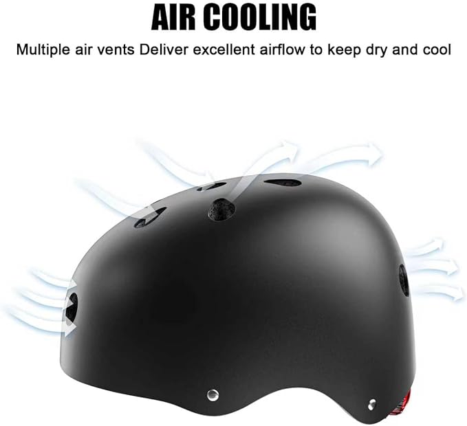Kids Bike Helmet with LED Light,Lightweight Adjustable Childs Helmet for boy & Girl Ages 5-8-14,Multi-Sport Safety Helmet for Skateboard Cycling Scooter