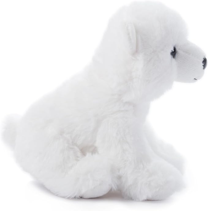 The Petting Zoo Polar Bear Stuffed Animal Plushie, Gifts for Kids, Wild Onez Babiez Zoo Animals, Polar Bear Plush Toy 6 inches