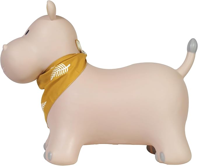 Kindsgut Bouncy Animal Hopper – Inflatable Bouncing Ride-On Toy for Kids & Toddlers Age 2+, Designed in Germany, Indoor & Outdoor, Hippo