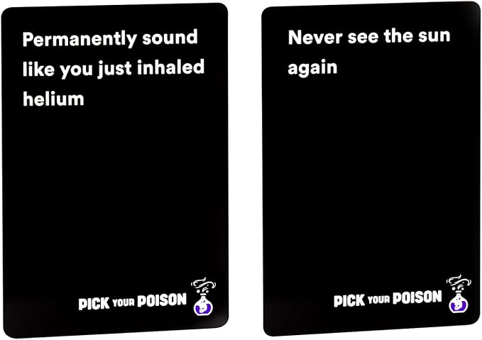 Pick Your Poison Family Edition – Funny “Would You Rather” Party Game for Kids, Teens & Adults | Hilarious Family Card Game for Game Night, Sleepovers & Parties | Great Gift for Families and Friends