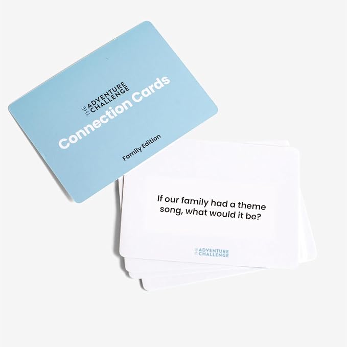 Family Connection Cards – 50 Conversation Starters for Kids and Adults – Interactive Family Bonding Game for Dinners, Road Trips, Vacations – Fun Icebreaker Questions for Meaningful Conversations