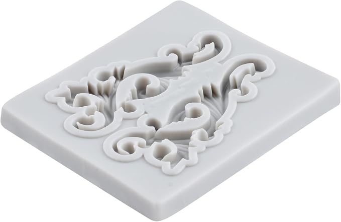Baroque Scroll Relief Lace Polymer Clay Mold Baroque Silicone Molds for DIY Crafts Epoxy Resin Casting Air Dry Polymer Clay Plaster Jewelry Making