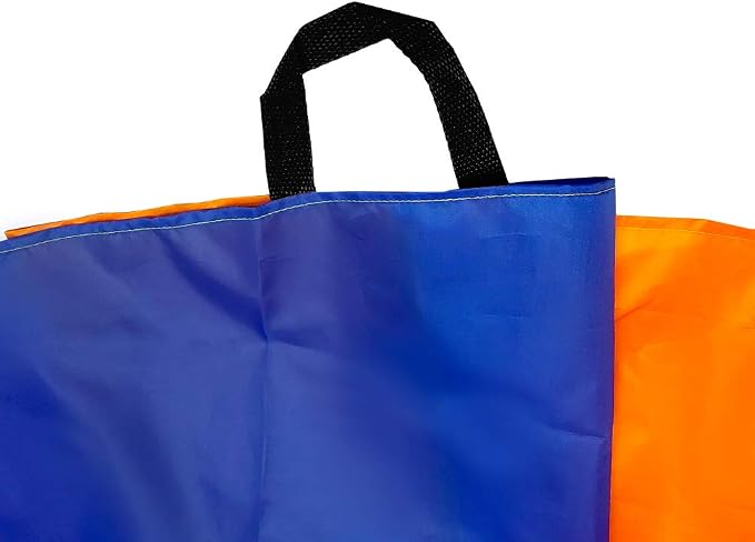 SPINFOX Multicolored Parachute - 6FT, 10FT, 20FT with Handles for Kids Indoor Outdoor Play
