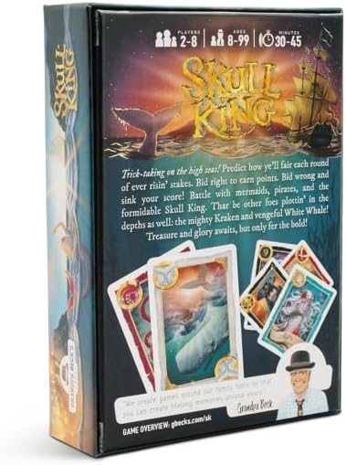 Grandpa Beck's Games Skull King - The Ultimate Pirate Trick Taking Card Game | Strategy Game for Friends, Family, Game Night | from The Creators of Cover Your Assets | 2-8 Players Ages 8+ (Base Game)