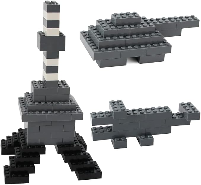 100pcs 2x4 Bricks Dark Gray Pieces Grey Classic Building Blocks Creative Play Set Toy Accessories Compatible with Major Brick Brands