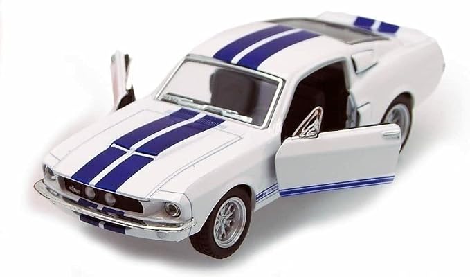 KiNSMART - 1967 Ford Shelby Mustang GT500 1:38 Scale 5" Die Cast Metal Model Toy Muscle Car (4Set)