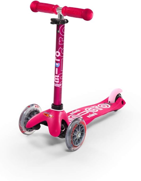 Micro Kickboard | Mini Kids Scooter for Ages 2-5 | Children up to 110 lbs | 3 Wheel Lean-to-Steer Design | Adjustable T Bar | Smooth Ride PU Wheels | Swiss Design