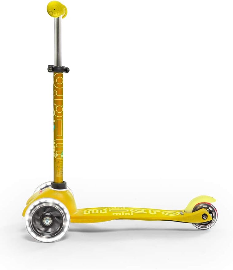 Micro® | Mini Micro Deluxe LED Scooter 3 Wheels | Wheels with LED Lighting | Adjustable and Detachable Handlebar | Non-Slip | Boys and Girls | 2-5 Years