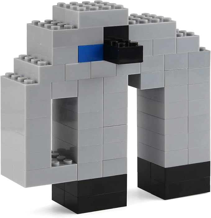 Basic Parts 320 Pieces 2x4 Light Gray Bricks Building Creative Play Blocks Set Toy Accessories Combine with Major Brick Brands (Gray Light)