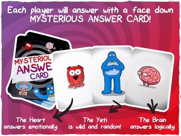 The Awkward Yeti Family Card Game, Ages 8+, Heart & Brain Edition | for Kids, Teens, Parents & Adults, Party Game for Family Game Night, Science & Anatomy Humor, By Organ Attack Creator