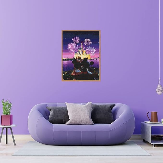 JAKI Diamond Painting Kits for Adults-Castle Diamond Art Kits for Adults,Gem Art Kits for Adults Pictures Arts Craft for Home Wall Decor (12x16inch)