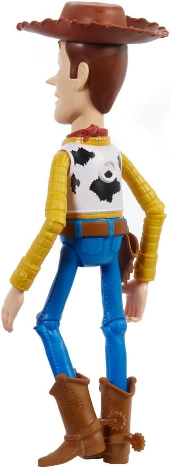Mattel Disney and Pixar Toy Story Large Action Figure, Posable Woody Collectible in Signature Sheriff Look with Removable Hat, 12-inch Scale
