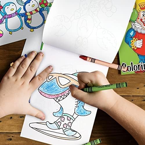 Bulk 72 Mini Coloring Books for Kids,Coloring Book & Crayons (72 Pcs) Party Favors, Giveaways for Kids | Classroom, Stocking Stuffers, (72 Pack), Mini Books 5x7 | Assorted Designs