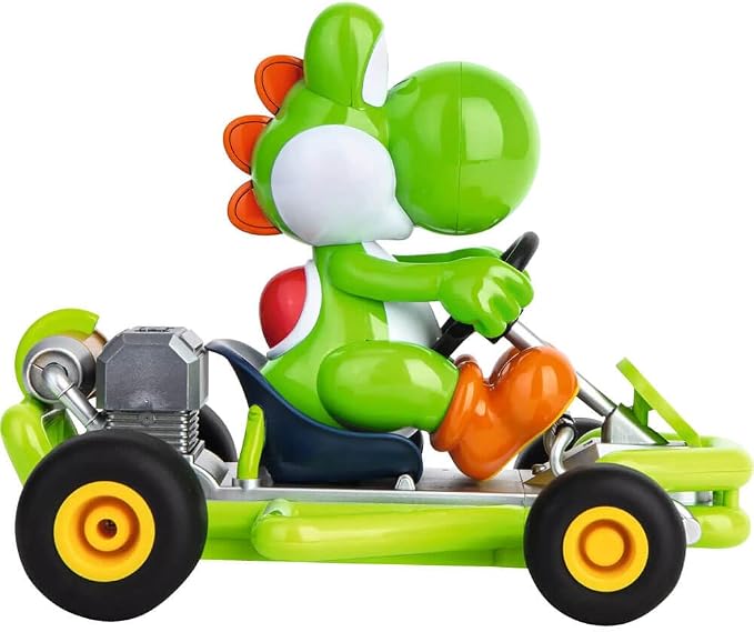 Carrera 200988 RC Official Licensed Mario Kart Pipe Kart Yoshi 1:18 Scale 2.4 GHz Remote Radio Control Car with Rechargeable LiFePO4 Battery - Kids Toys Boys/Girls | Official Licensed Mario Kart Toy RC Car for Kids 6+, 1:18 Scale, 2.4GHz, Ready To Run,...