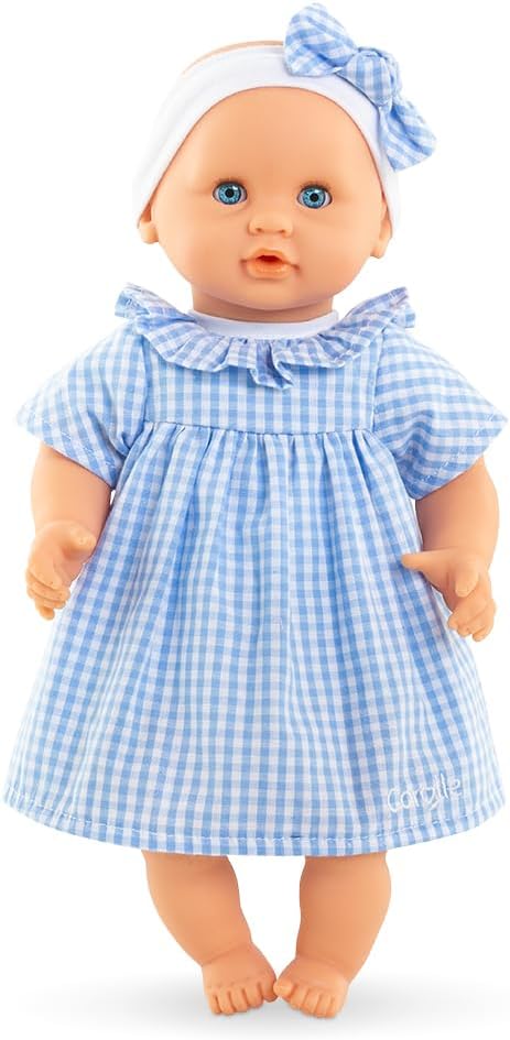 Corolle Premier Poupon Câlin - 12" Soft Baby Doll with Vanilla Scent, Pink Outfit & Sleeping Eyes for Girls Ages 18 Months+, Cute Reborn Realistic Baby Dolls for 2 Year Old Girls