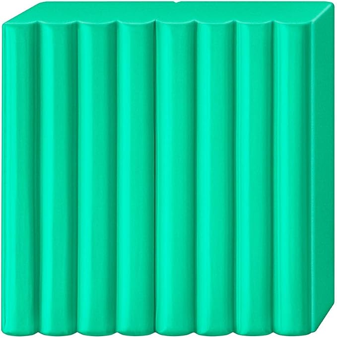 Staedtler FIMO Effects Polymer Clay - -Oven Bake Clay for Jewelry, Sculpting, Translucent Green 8020-504