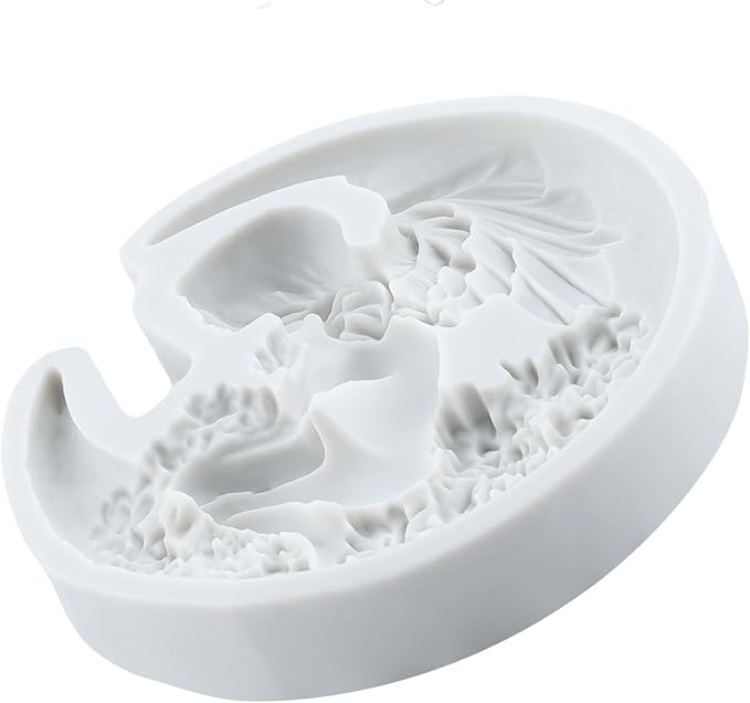 Moon Goddess Polymer Clay Mold Moon Angel Fairy Silicone Molds for DIY Craft Epoxy Resin Casting Polymer Clay Tools Crafts Air Dry Jewelry Making