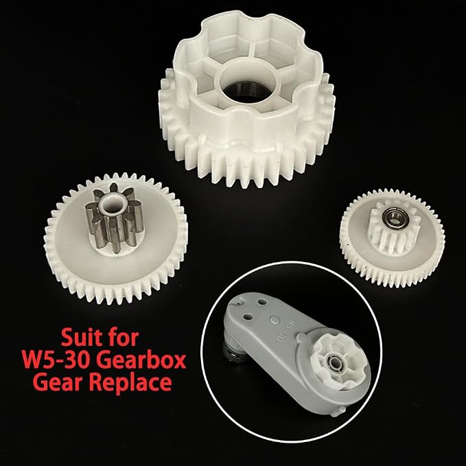 Kids Powered Ride On Car Remote Control Stroller Gear Replacement W5-30 Gear Set for Kids Electric Car W5-30 Gearbox Gear Replacement Parts (W5-30 Gear Set)