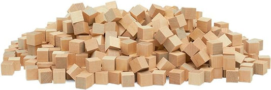 DIY Wooden Cubes 1/2-inch, Pack of 5000 Small Blank Wooden Blocks, Unfinished Wood Blocks for Crafts, STEM, Dice, and Building Blocks for Stacking, by Woodpeckers