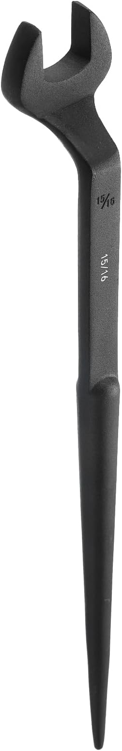 HARFINGTON Single Open End Spanner Wrench 15/16-inch 15 Degree Angle Single Open End SAE Construction Spanner Wrenches with 60°Offset Handle for Automotive Mechanical Maintenance