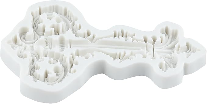Baroque Silicone Molds Baroque Vintage Curlicue Lace Polymer Clay Mold for Jewelry Making Epoxy Resin Casting Air Dry Polymer Clay Craft