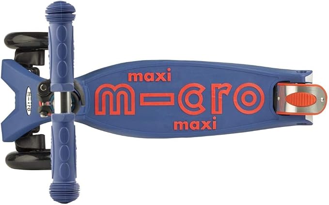 Micro Kickboard | Maxi Scooter for Ages 5-12 | Children up to 110 lbs | 3 Wheel Lean-to-Steer Design | Adjustable T Bar | Smooth Ride PU Wheels | Swiss Design