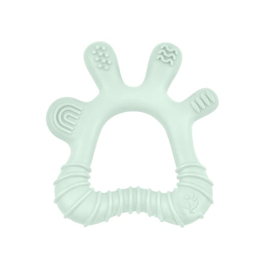 Green Sprouts Silicone Front & Side Teether, 6mo+, Platinum-Cured Silicone, Sterilizer Safe, Tested for Hormones - Light Sage