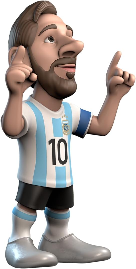 MINIX COLLECTIBLE FIGURINES - Lionel Messi, Official Argentina, Sports Collectable 12 cm Figurine, Unique Soccer Gift for All Ages, Football Stars