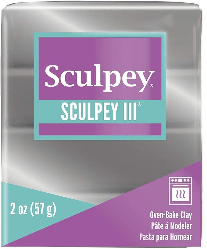 Sculpey S302 1130 Art Clay III, Silver