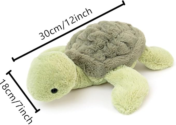 OUKEYI 12" Weighted Plush Cute Turtle Stuffed Animals, Soft Sea Turtle Plush Toy Tortoise Plushies Pillow - Present for Kids, Babies, Toddlers