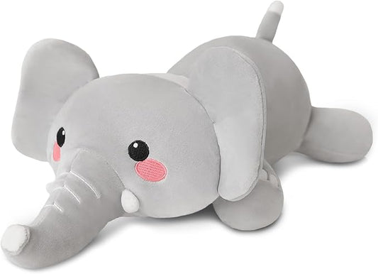 TOYSYM Weighted Stuffed Animals, 3.74 lbs Elephant Stuffed Animal with Weighted Beads, Cute Plush Toy Pillow Gifts for Adults Kids Boys Girls