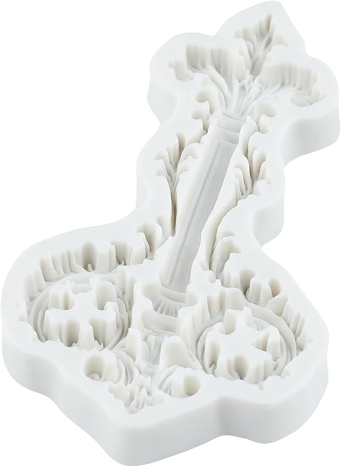 Baroque Silicone Molds Baroque Vintage Curlicue Lace Polymer Clay Mold for Jewelry Making Epoxy Resin Casting Air Dry Polymer Clay Craft
