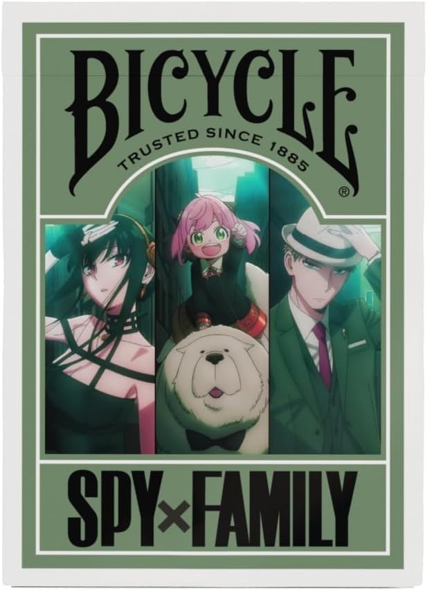 Bicycle Spy Family Collectible Standard 52 Deck of Cards, Poker Size, Anime Cartoon Gifts, Family & Kids Card Game Night