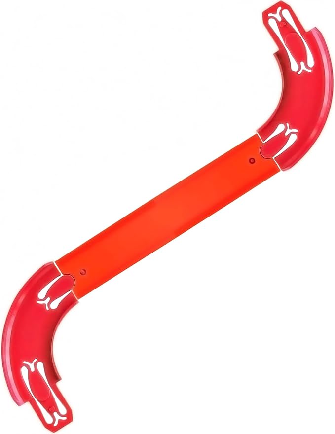 Racetrack Connectors Compatible with Hot Wheels,90 Degree Banked Turn,4 Packs(Red)