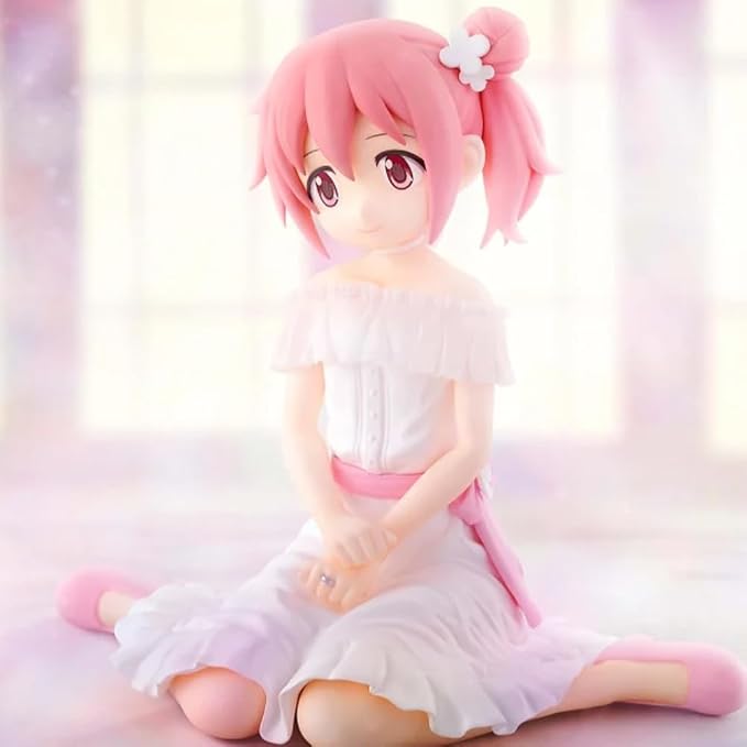 QAHEART Anime AkemiHomura Figure Madoka Kaname Action Figure Anime Girl Sitting Model Statue Figurine Ornaments
