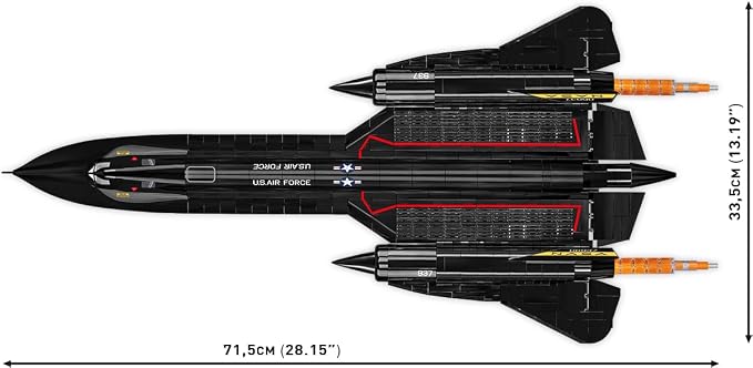 COBI Armed Forces Lockheed® SR-71® Blackbird® Executive Edition Building Set, 1424 Pieces