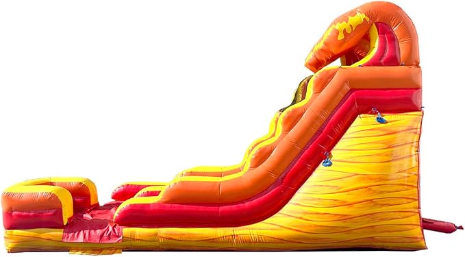 TentandTable Inflatable Water Slide for Kids and Adults, Commercial Grade Giant Blow Up Backyard Water Fun, Includes Electric Air Blower, 27' L x 9' W x 15' H, Lava Wave