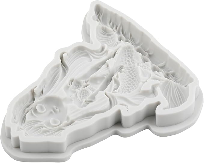 Mermaid Polymer Clay Mold Mermaid Girl Silicone Molds for DIY Craft Epoxy Resin Casting Polymer Clay Tools Crafts Air Dry Jewelry Making