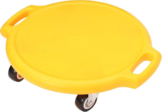Sports Scooter Board with Handles Sitting Scooter Board with Universal Wheels Manual Sport Scooters Plastic Casters Floor Scooter Board for Gym Physical Education Equipment Indoor Outdoor
