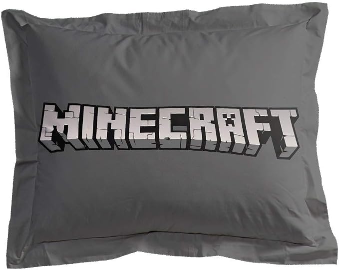 Jay Franco Minecraft Daytime 7 Piece Full Bed Set - Includes Comforter & Sheet Set - Bedding Features Alex and Steve - Super Soft Fade Resistant Microfiber - (Official Minecraft Product)