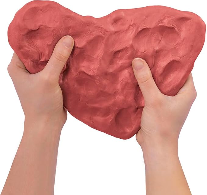 Jovi - Air Dry Clay, 3 x 1.1 lb, Terracotta Color, Total of 3.3 lb | Pottery Clay for Arts and Crafts Projects, No Oven Needed, gluten-free