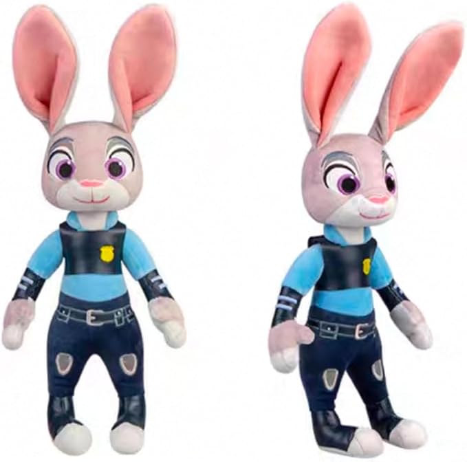 2 Pcs Judy Rabbit & Nick Fox Plush Toys Gifts for Friends Family Kids Christmas Halloween Chidlren Day Gifts