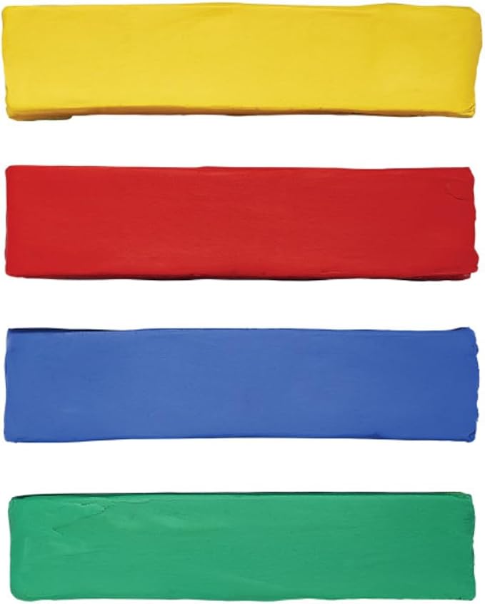 Prang Modeling Clay, Primary Set, 1 lb. Box | 1/4 lb. Sticks of Red, Blue, Green, and Yellow, Pliable, Non-Hardening, Non-Staining, Easy Clean-Up