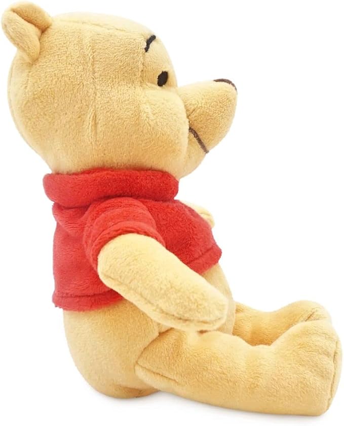 Disney Store Official Mini Bean Bag Plushies - Pooh - Cute Stuffed Animal with Detailed Sculpting, Embroidered Features, & Bean Bag Bottom - Plush Toys for Kids