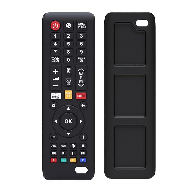 TV Remote Teether for 3-12-18 Months Babies Remote Shape Toddlers Chew Toys Baby Teething Toys Food Grade Silicone Teether for for Boys and Girls Sensory Toy