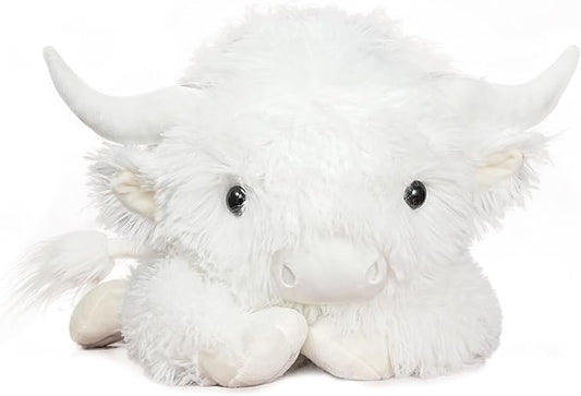 WDXDSOB Weighted Highland Cow Stuffed Animals, 4.2 Lbs Weighted Highland Cow Plush for Kids & Adults, 21.6 Inch Large Cattle Pillow Toy Gift for Christmas Birthday Gift