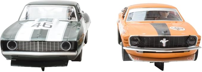 Scalextric/Premium Hobbies Sports Car Challenge - Mustang VS Camaro 1:32 Scale Slot Car Race Set C1445T