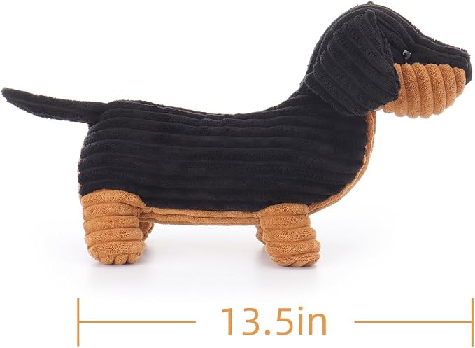 Apricot Lamb Dachshund Fulan Stuffed Animals for Kids, Soft Cute Plush Toys for Baby Girl and Boy, 13.5 Inches