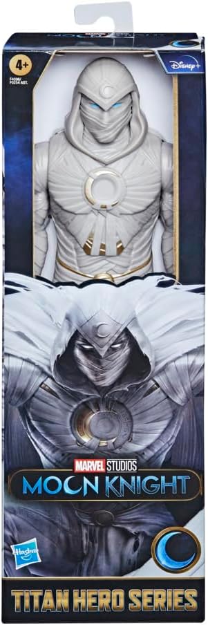 Marvel Studios’ Titan Hero Series Moon Knight Toy, 12-Inch-Scale Action Figure, Toys for Kids Ages 4 and Up