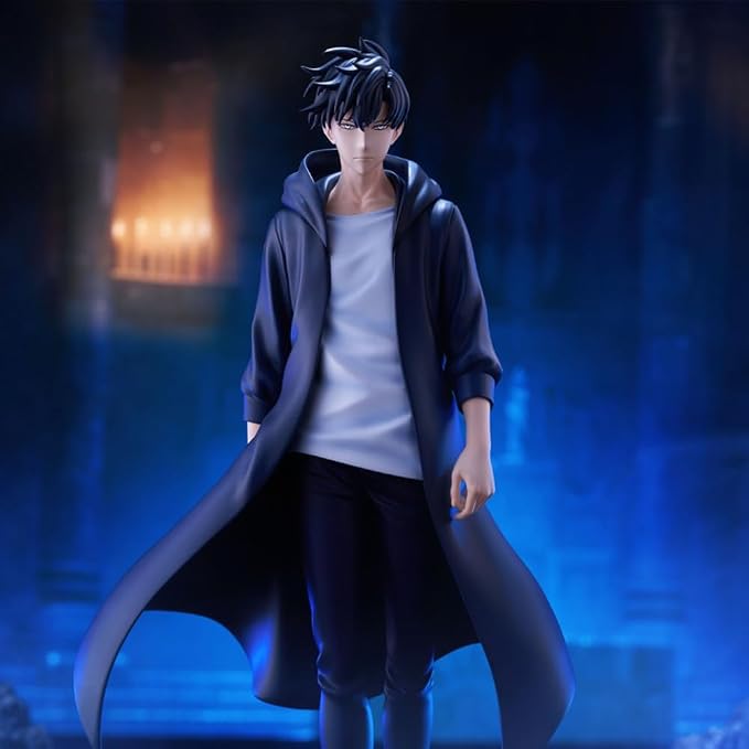 3pcs Sung Jin Woo Figure with Igris Figurine Standing Pose Anime Figure Igris and Sung Jin Woo Statue Collectibles Gift for Fans